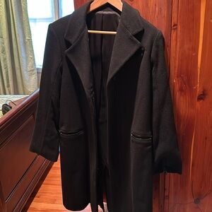 Black mid length wool cost